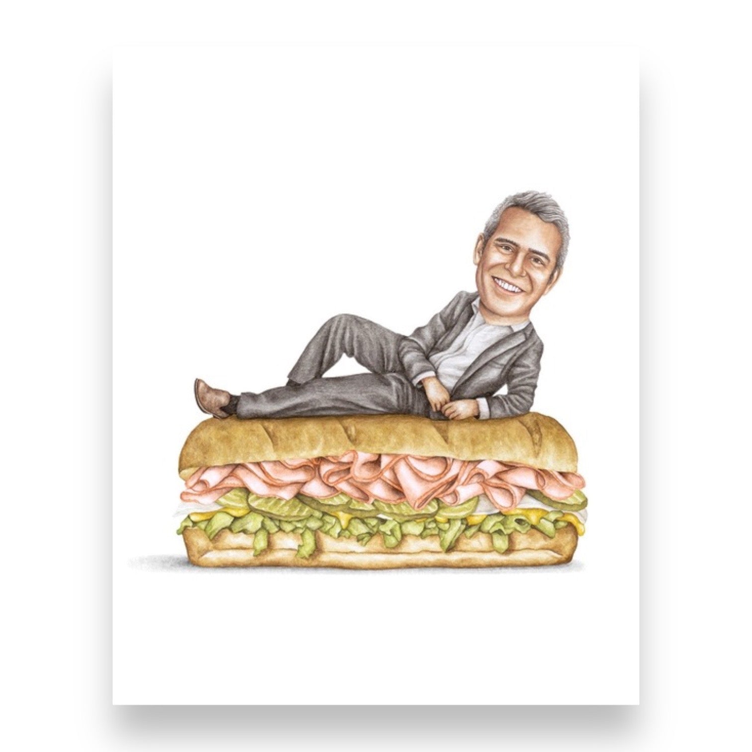 Andy Cohen On Sandwich Print
