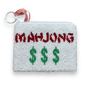Mahjong Beaded Coin Purse