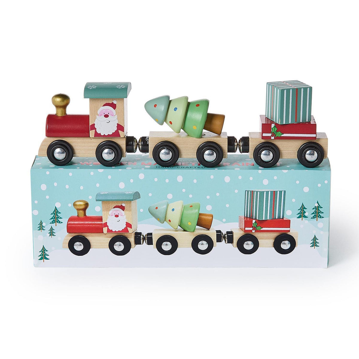 Wooden Magnetic Train Set