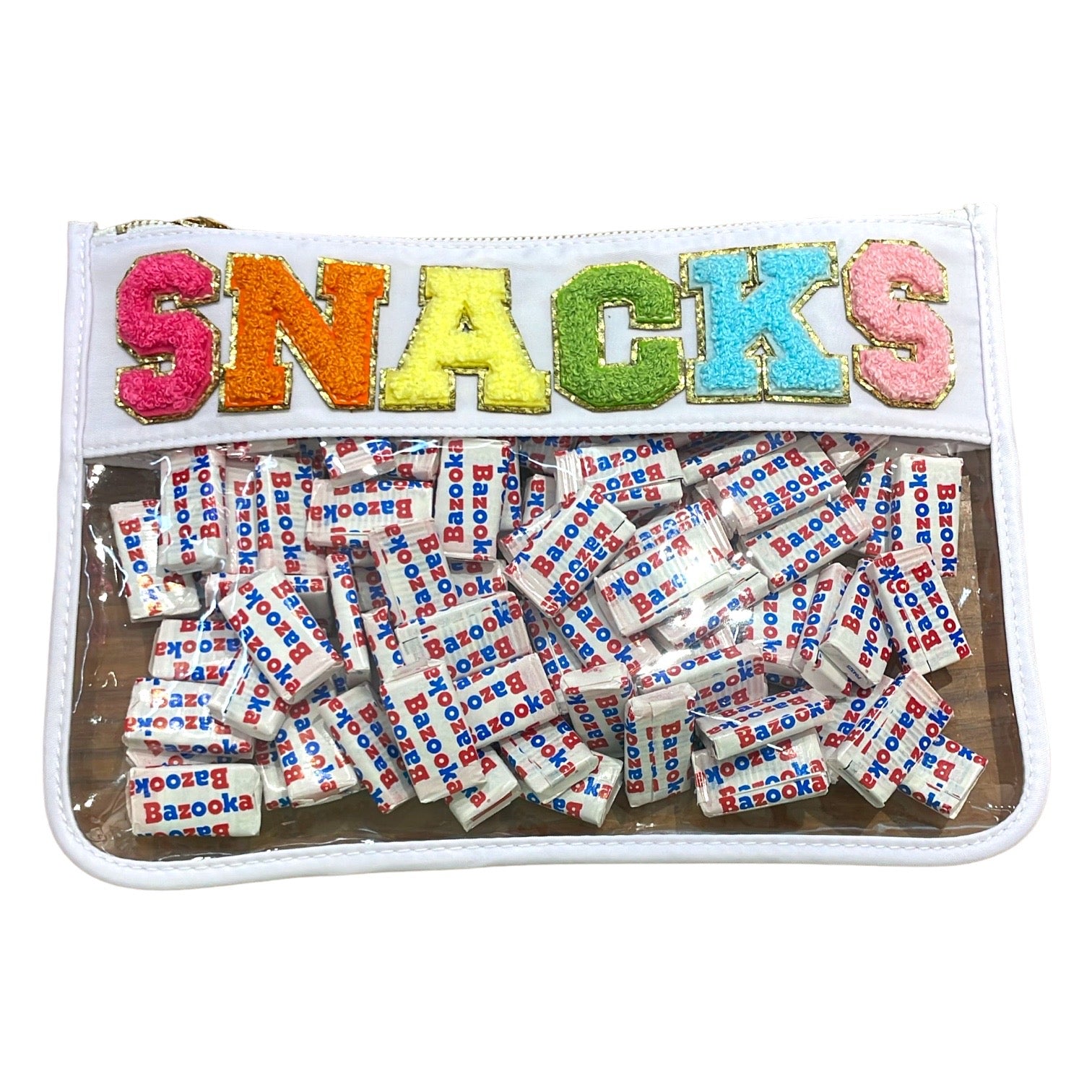 Snacks Candy Filled Clear Pouch