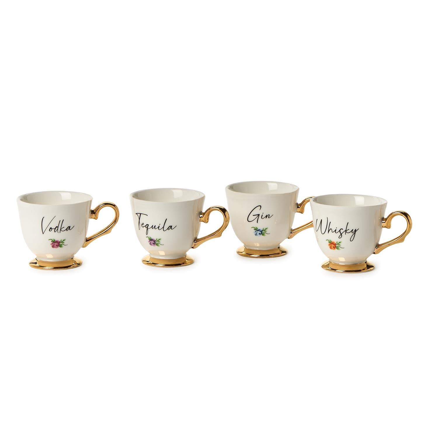 Tea Cup Set Of Shot Glasses