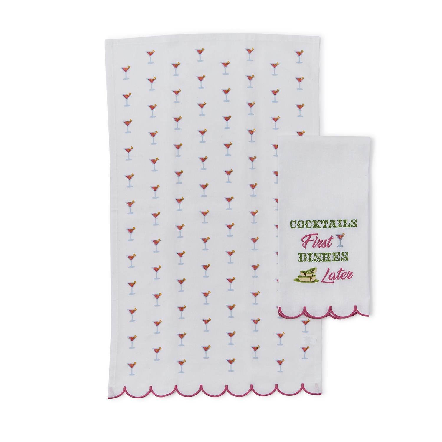 Cocktails First Towel Set