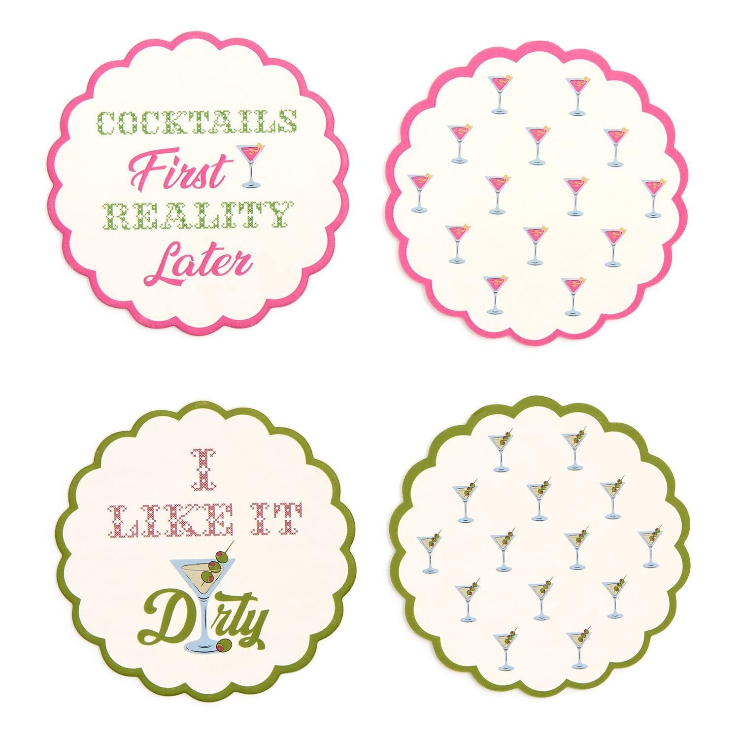 Cocktails First Boyar Coaster Set