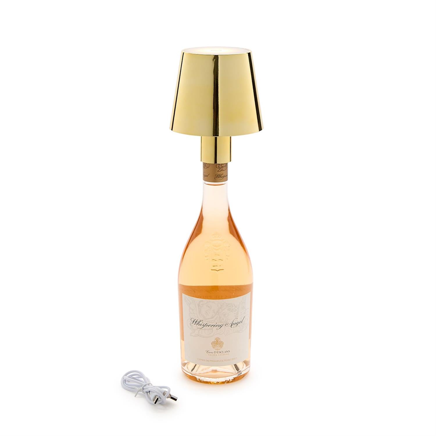 Gold Bottle Lamp
