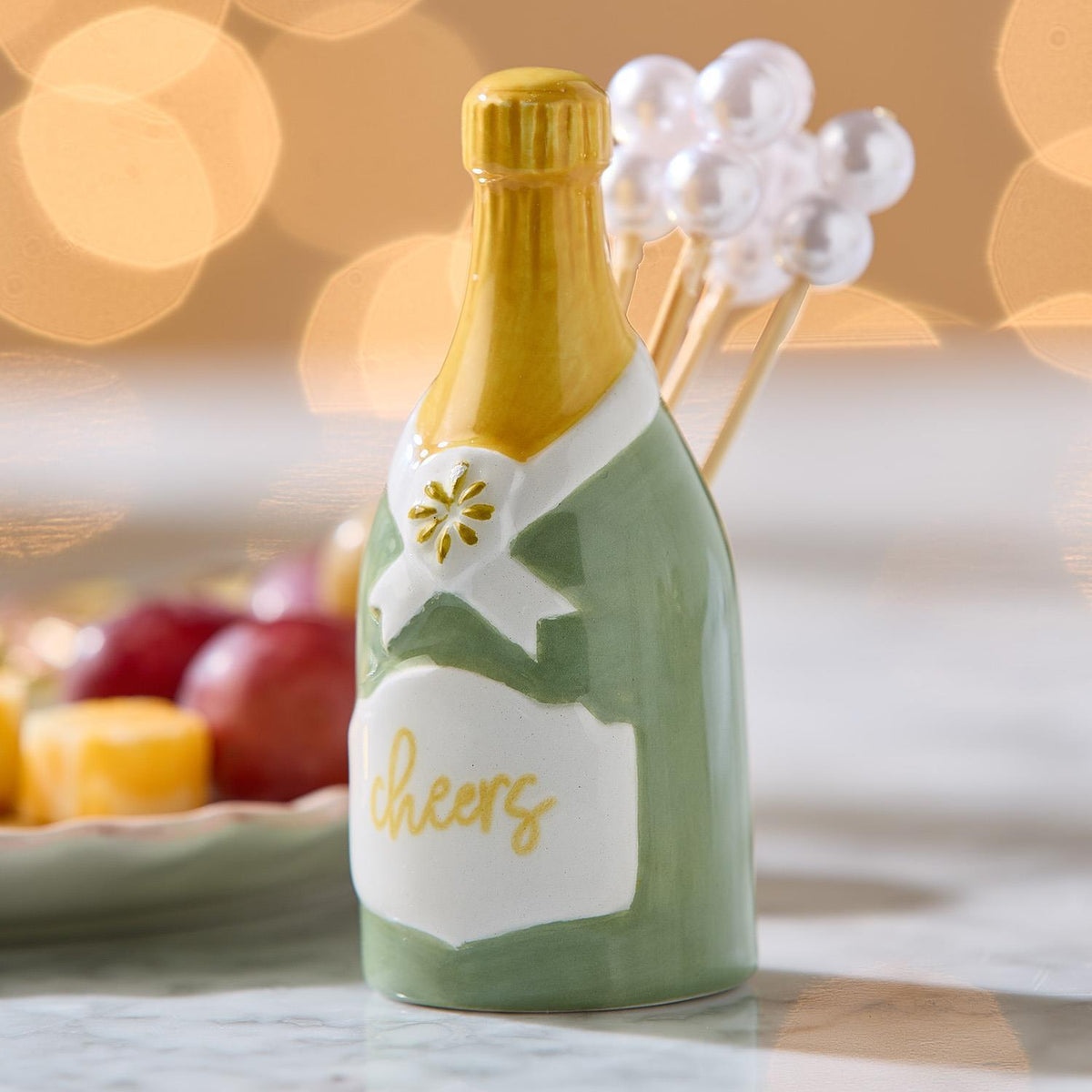Cocktail Pick Holder Champange