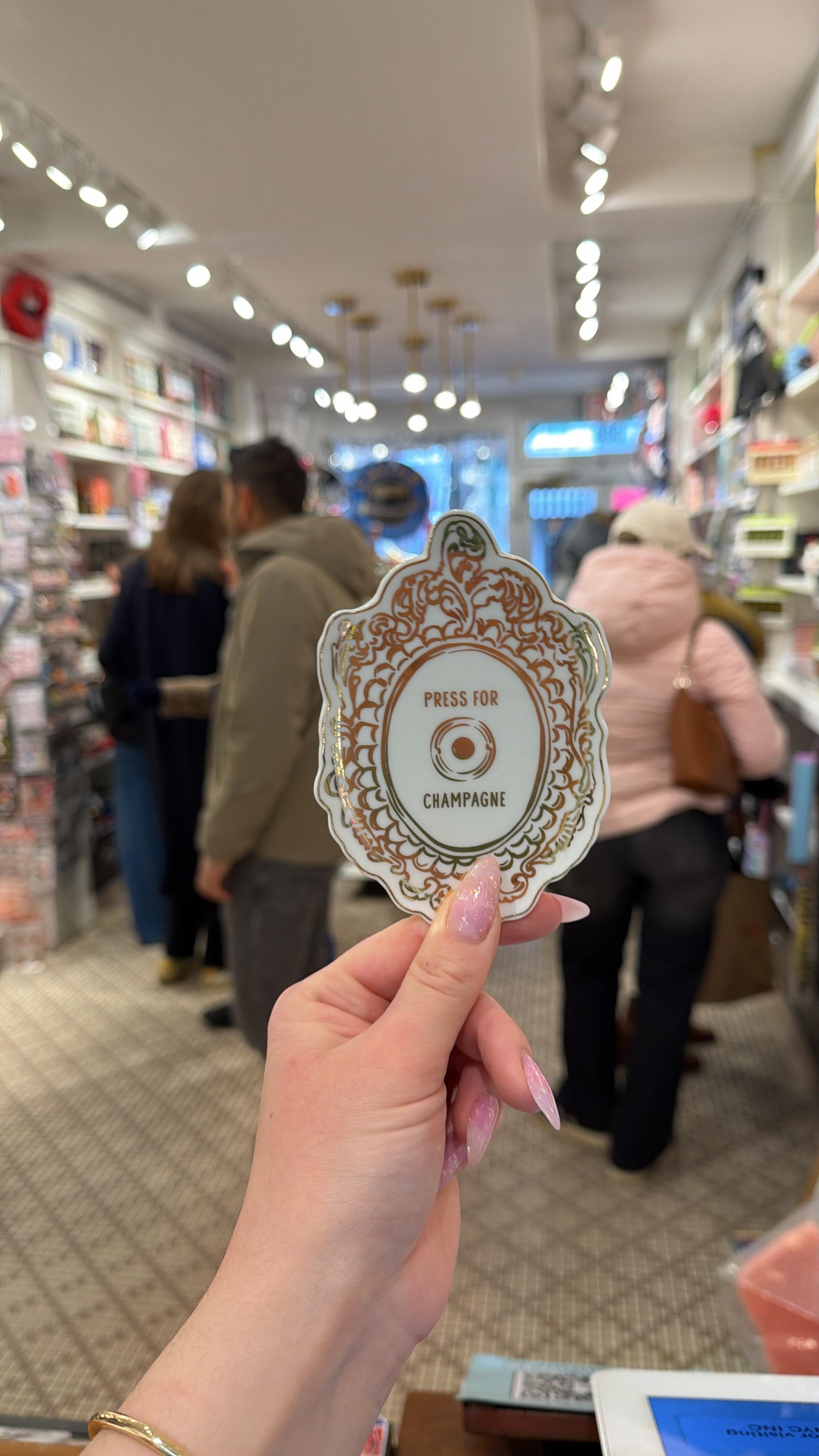 Press For Champagne Trinket Tray