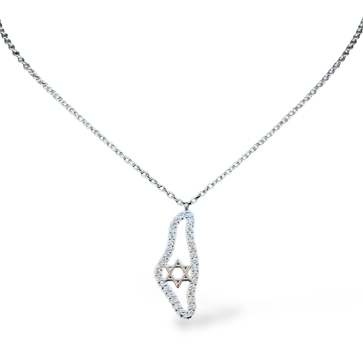 Map of Israel Necklace