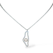 Map of Israel Necklace