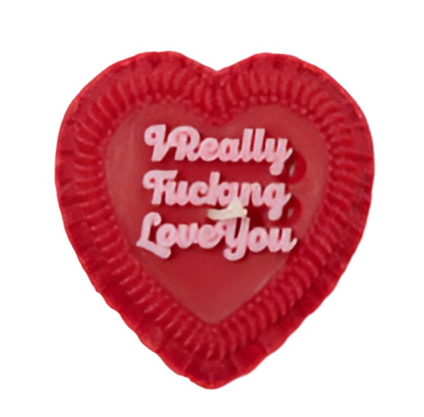 Love You Cake Candle