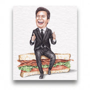 Jimmy Fallon On Sandwich Print