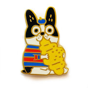 Croissant Dog Pin