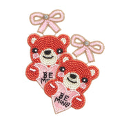 Be Mine Teddy Bear Earrings