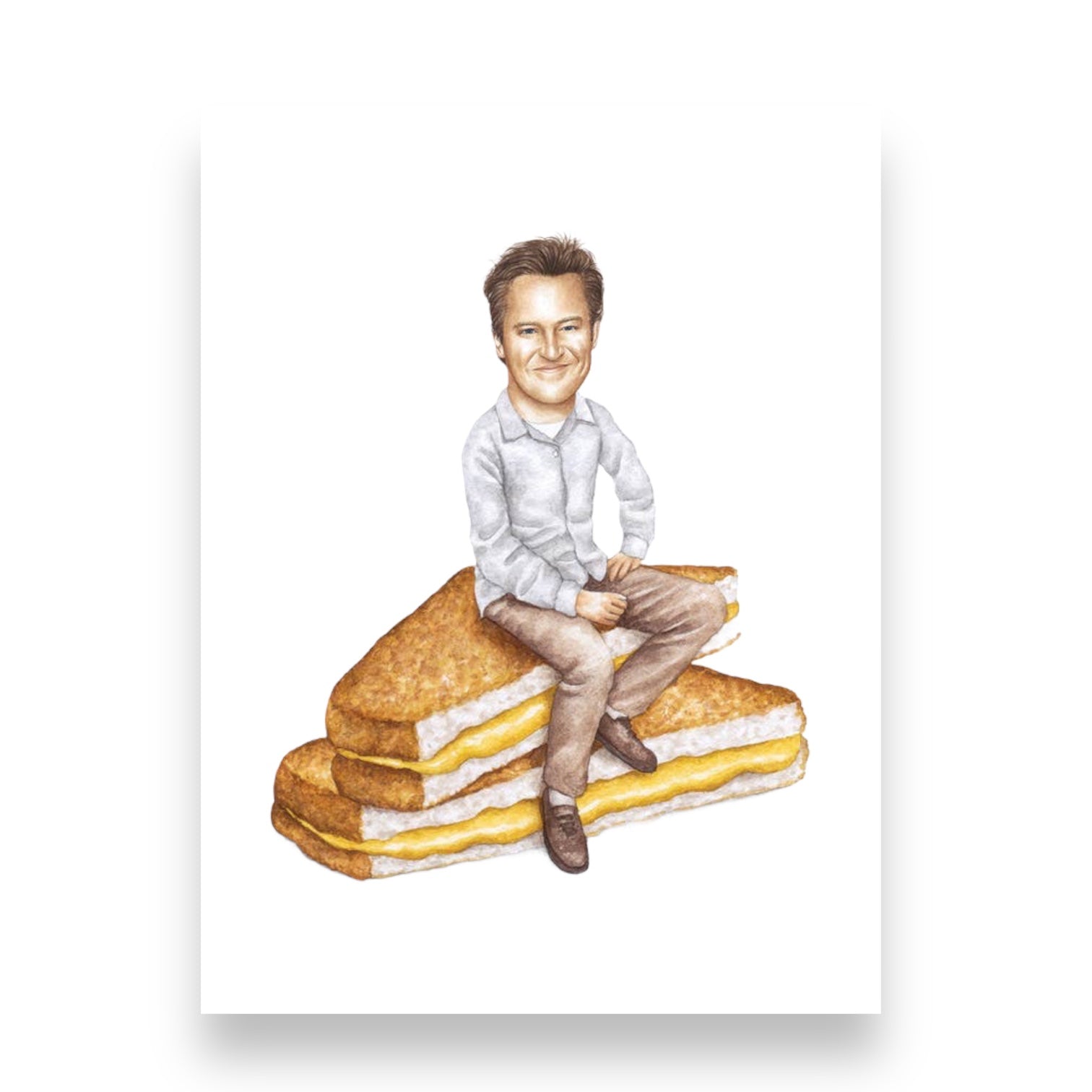 Chandler Bing On Sandwich Print
