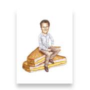 Chandler Bing On Sandwich Print