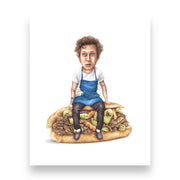 Carmy The Bear On Sandwich Print