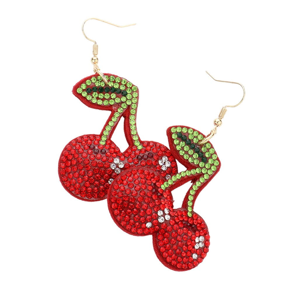 Cherry Badazzled Earrings