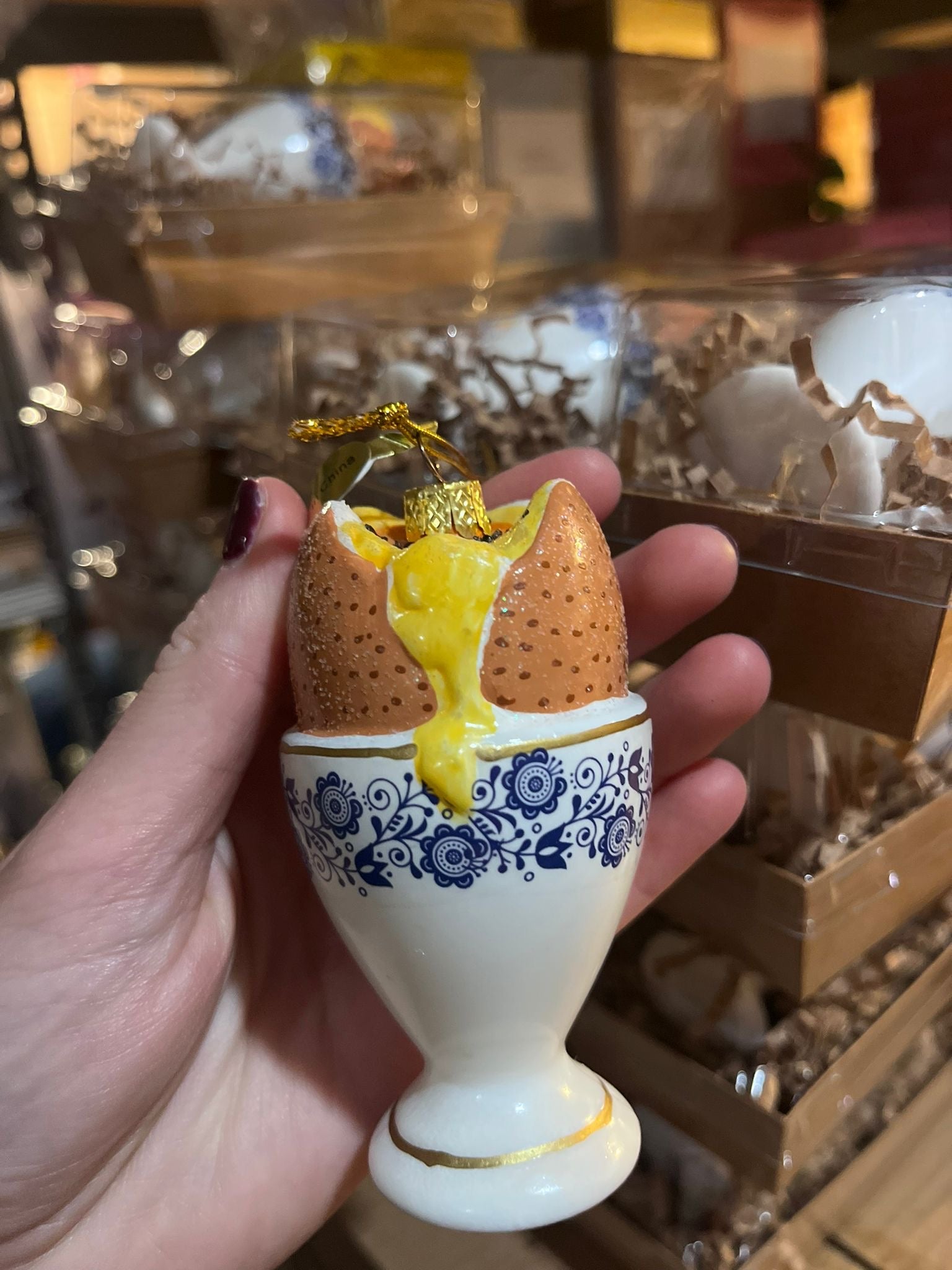 Egg Cup Ornament