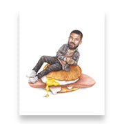 Drake On Sandwich Print