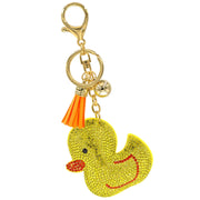 Rhinestone Baby Duck Keychain