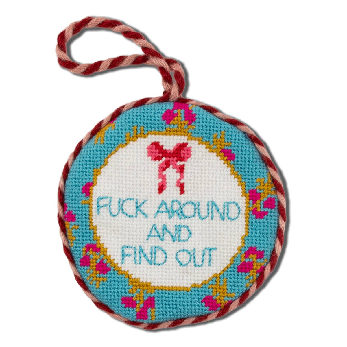 FAFO Needlepoint Ornament