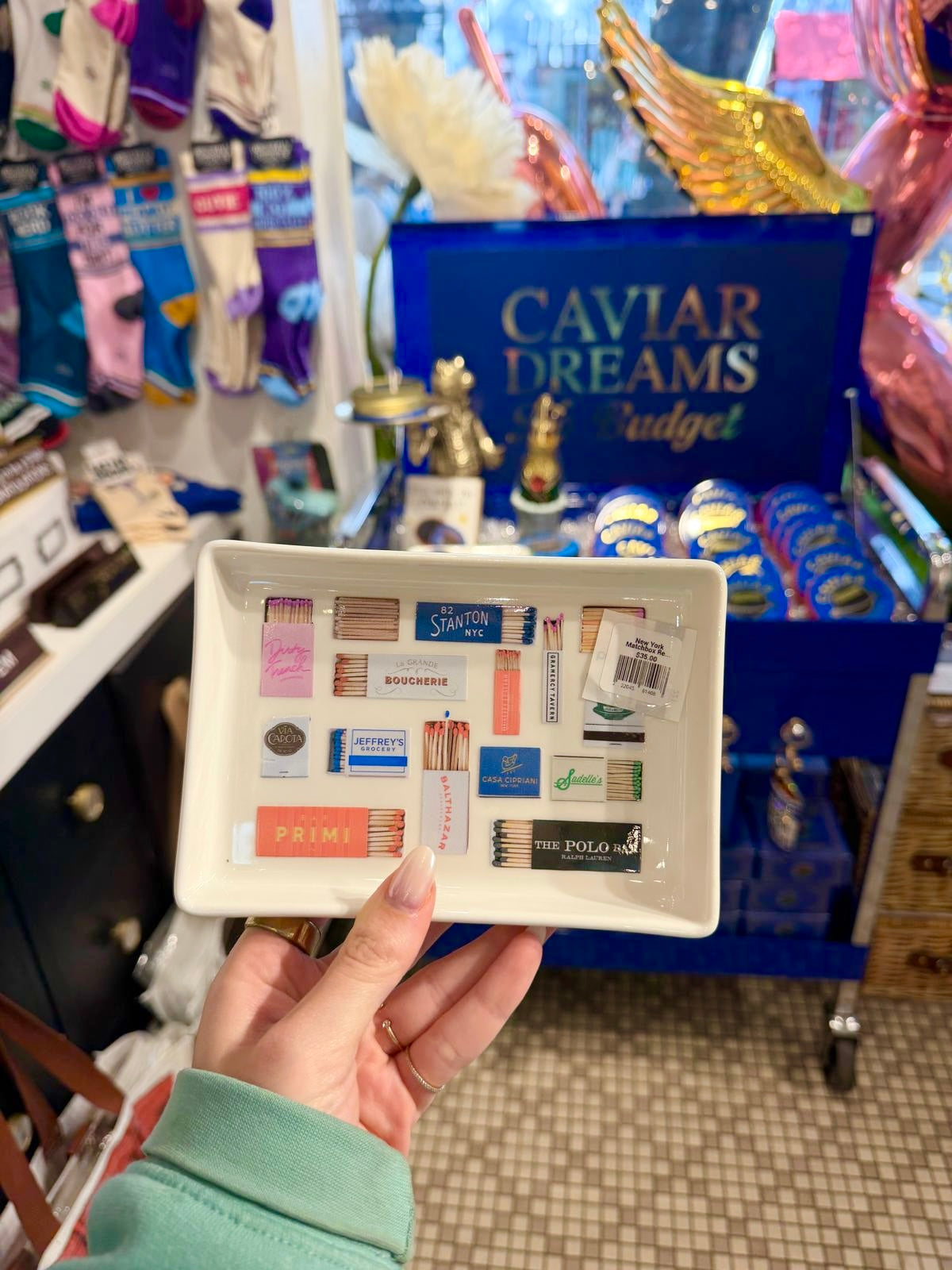 New York Matchbox Restaurants Ceramic Tray