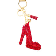 Rhinestone Red Shoe Keychain