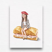 Emily On Sandwich Art Print