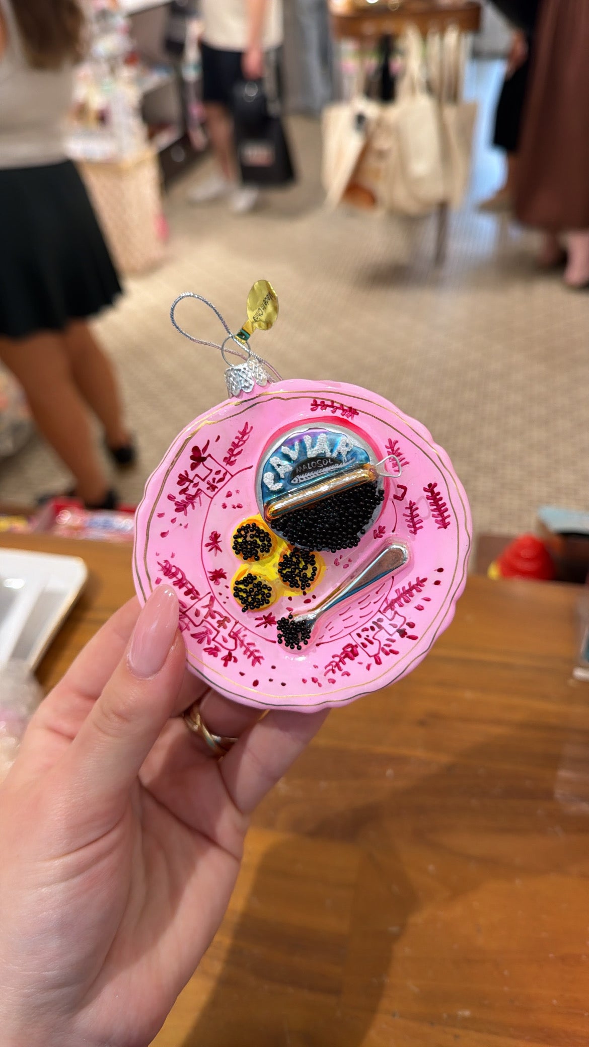 Plated Caviar Ornament