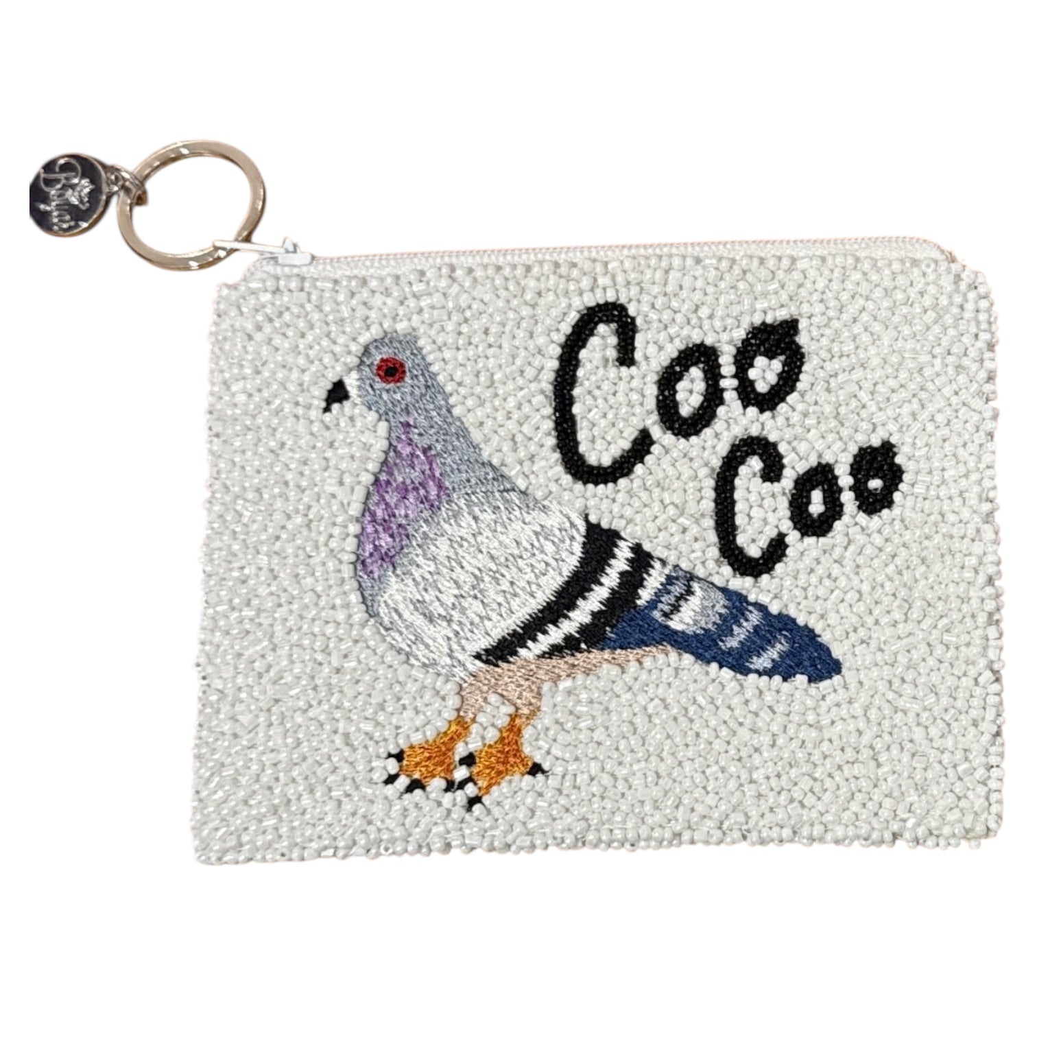 Coo Coo Beaded Coin Purse