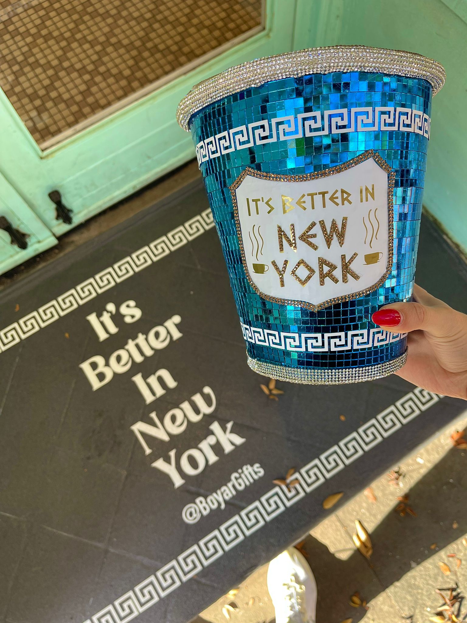 New York Rhinestone Disco Cup