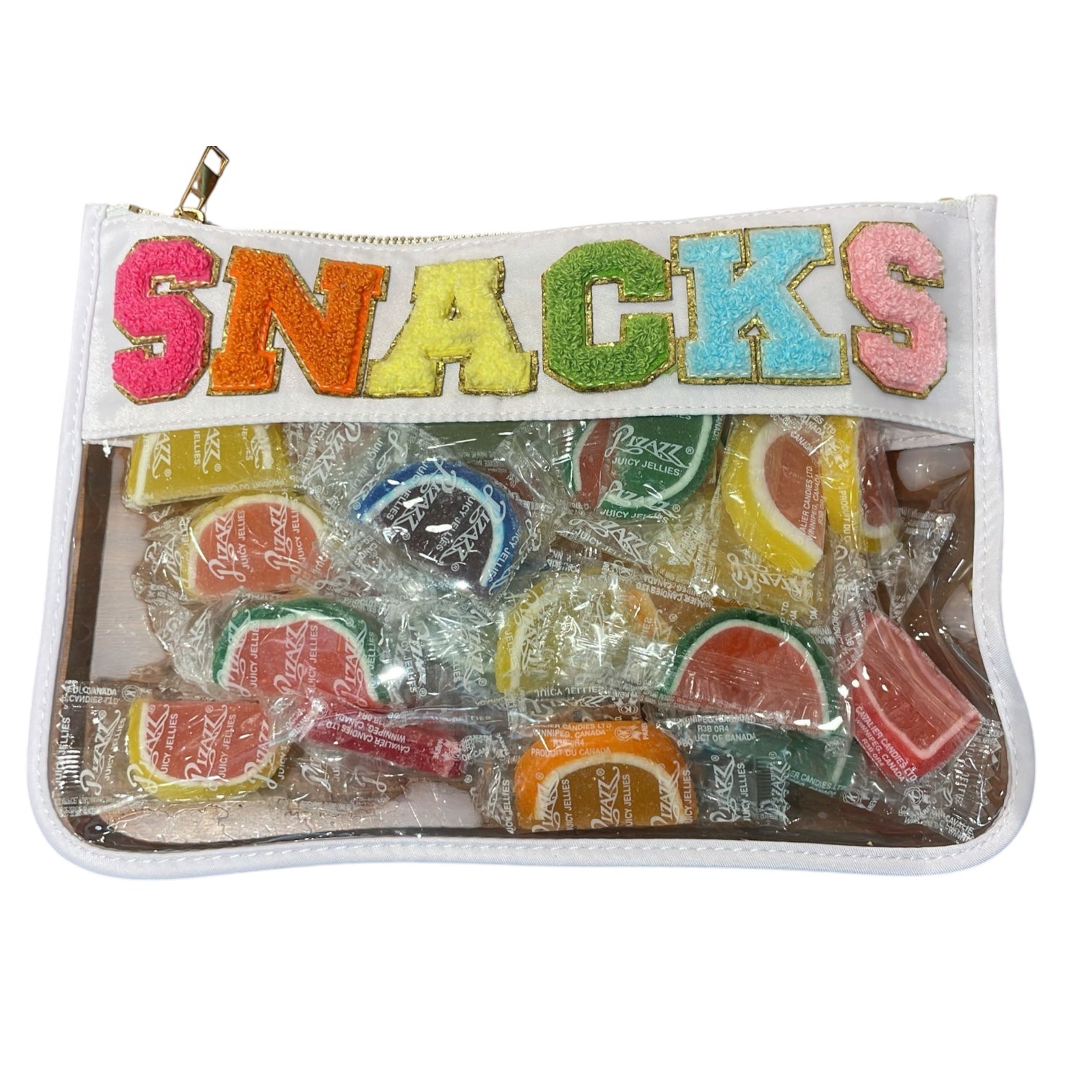 Snacks Candy Filled Clear Pouch