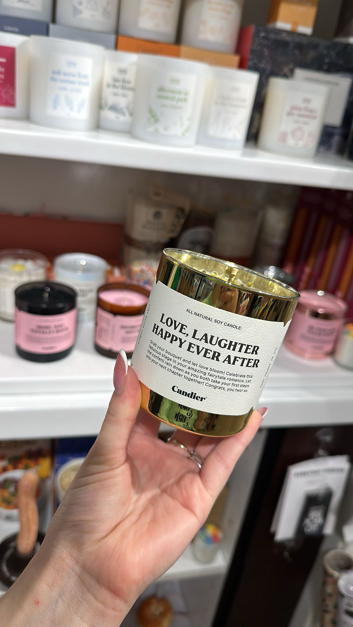 Love Laughter Happy Ever After Candle