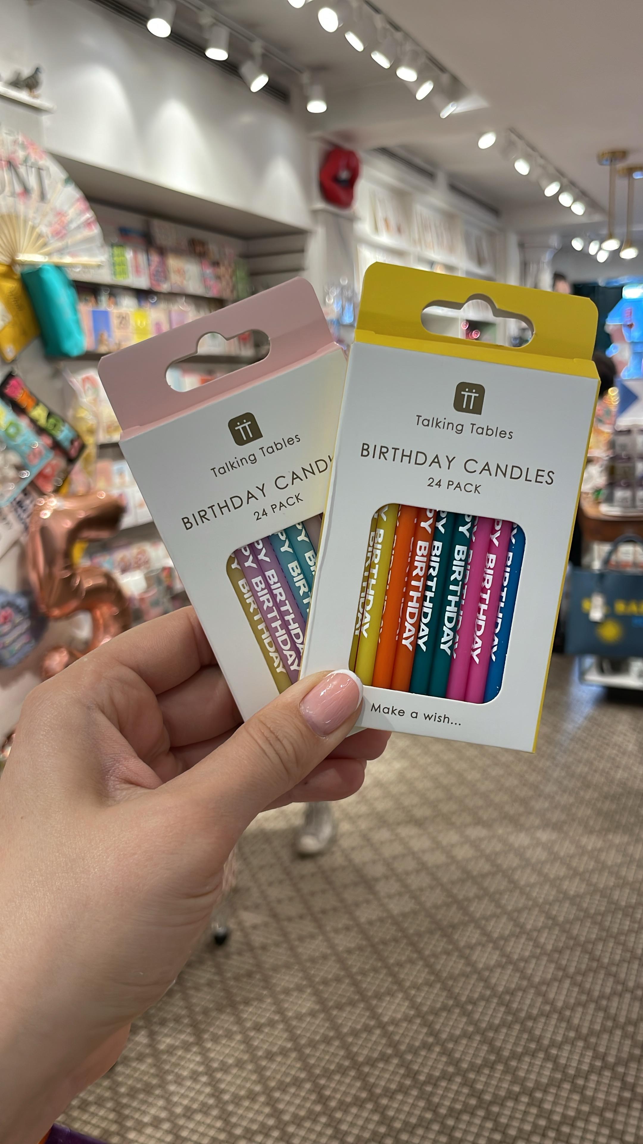Bright Colored Birthday Candles