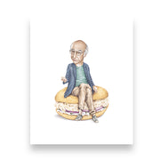 Larry David On Sandwich Print