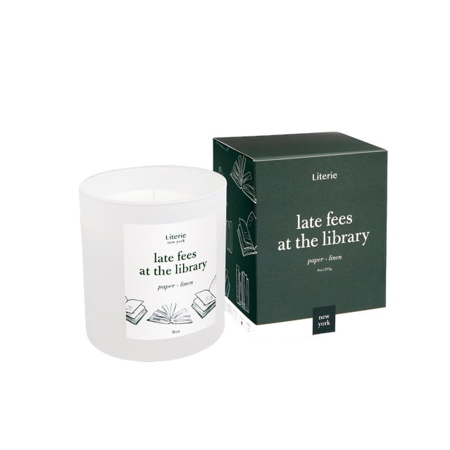 Late Fees At The Library Candle