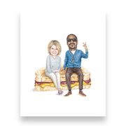 Martha And Snoop On Sandwich Print