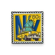 Yellow Taxi Stamp Pin
