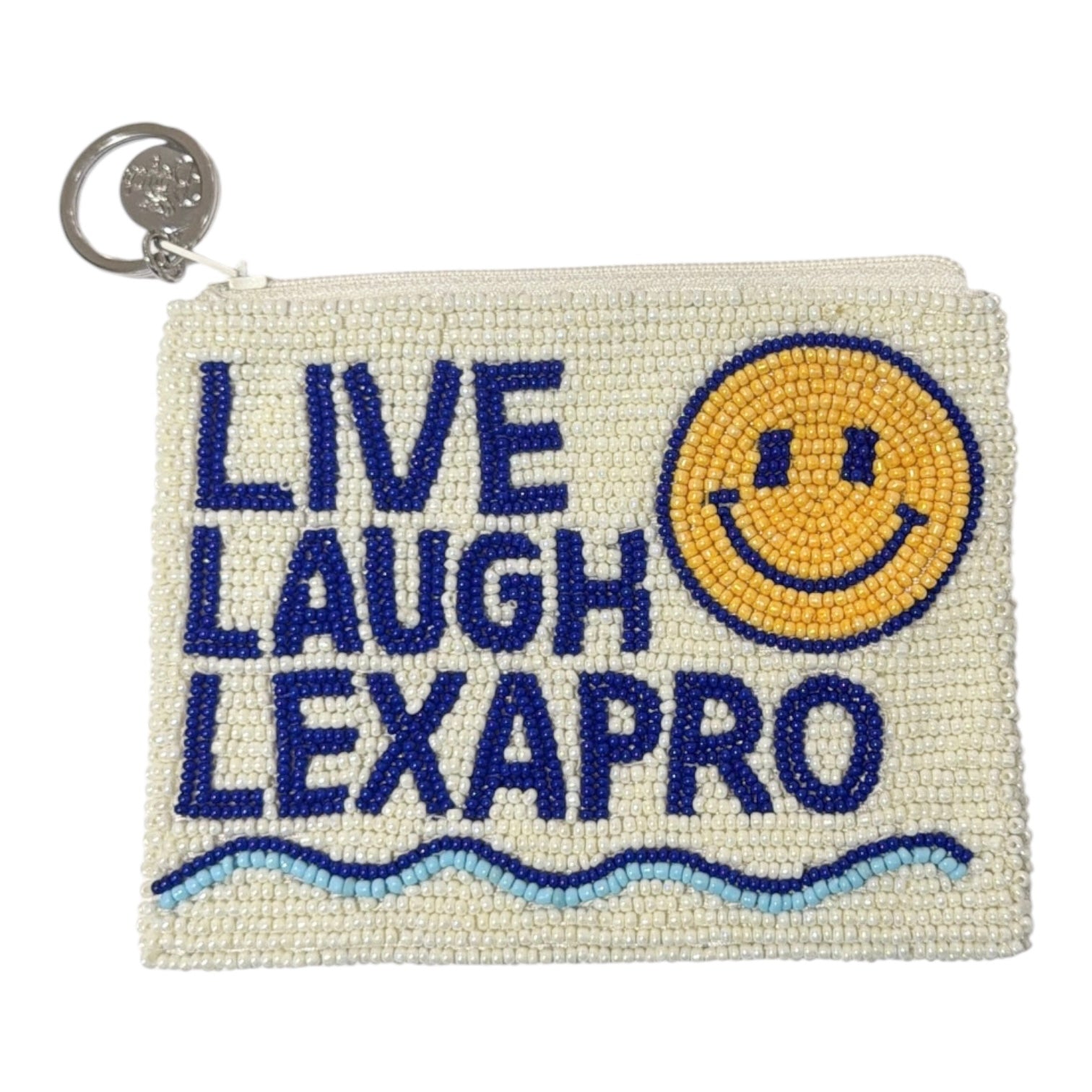 Live Laugh Lexapro Beaded Coin Purse