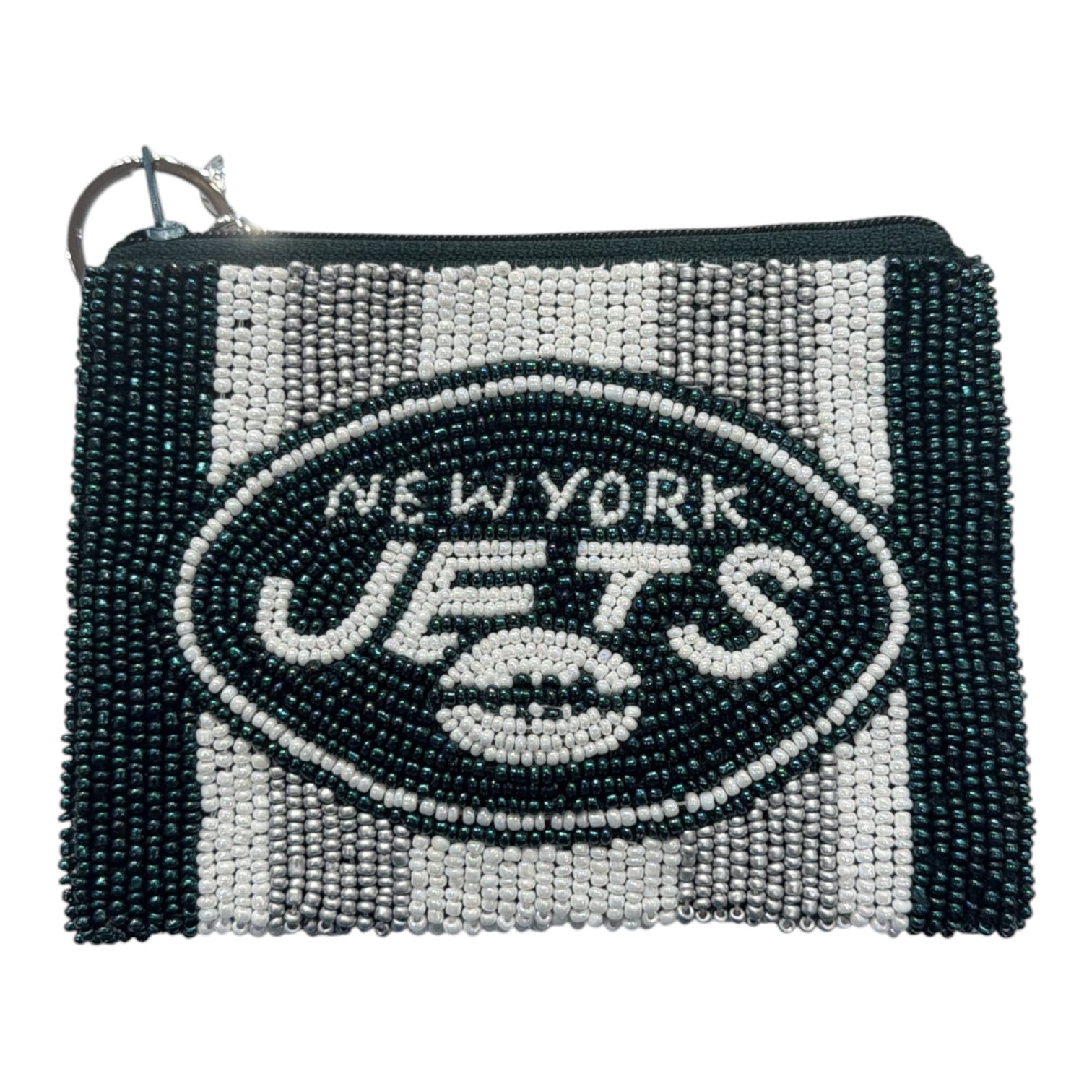 Jets Beaded Coin Purse