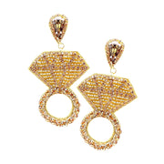 Diamond Ring Earrings