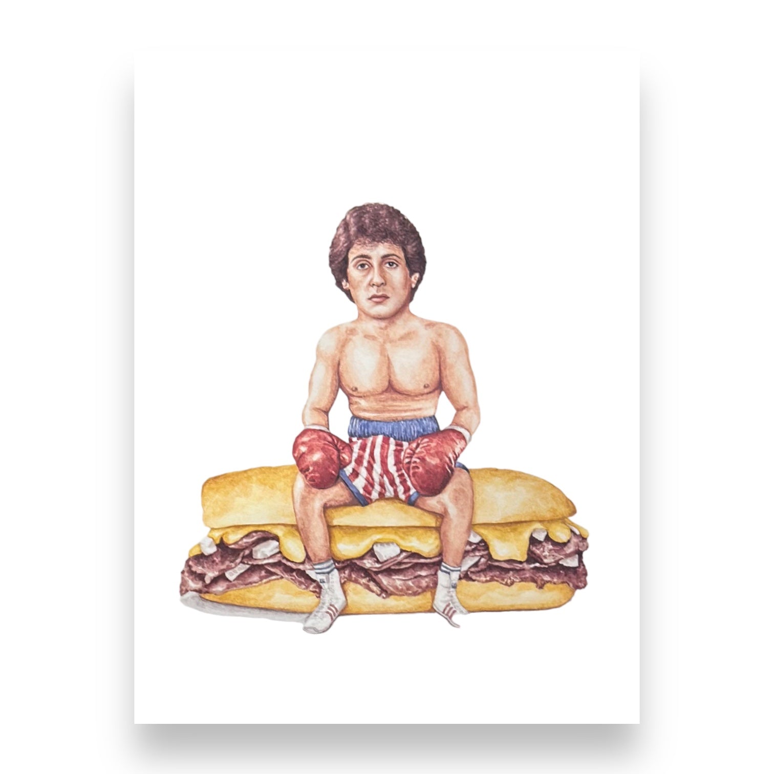 Rocky Balboa On Sandwich Print Art