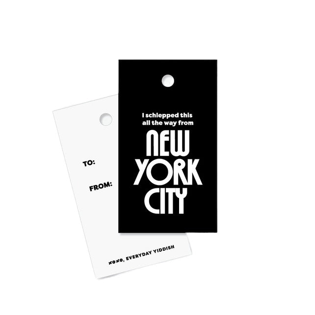 Schlep From NYC Gift Tags