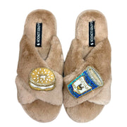Bagel Coffee Slippers