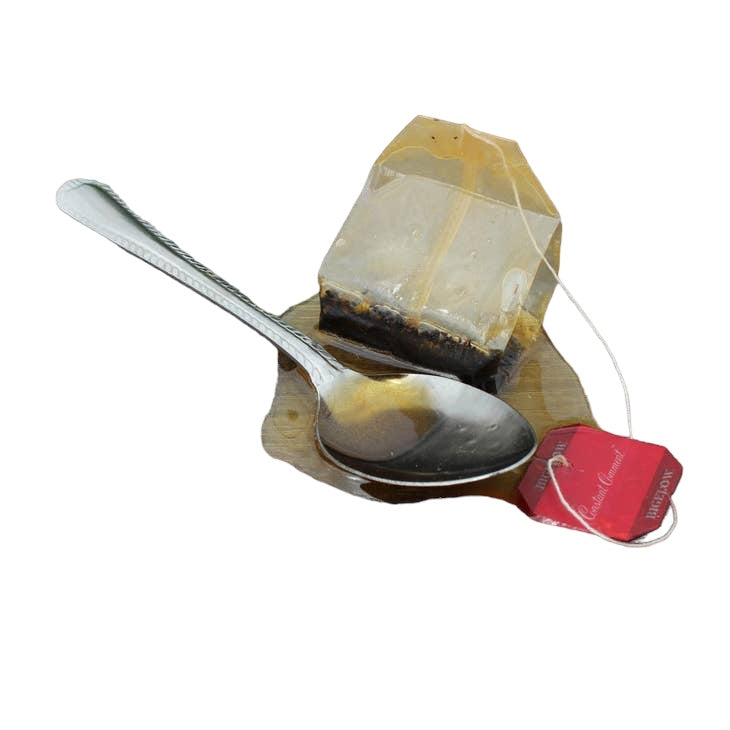 Fake Tea Bag And Spoon