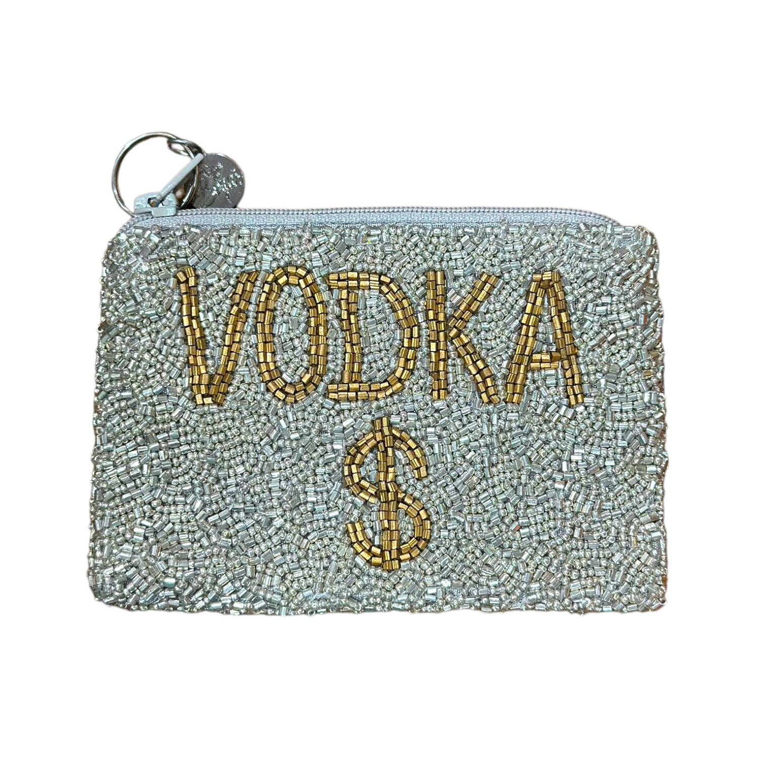 Vodka Money Beaded Coin Purse