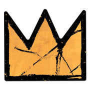 Basquiat Gold Crown Sticker