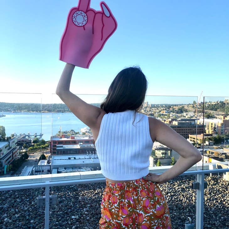 Bachelorette Ring Foam Finger