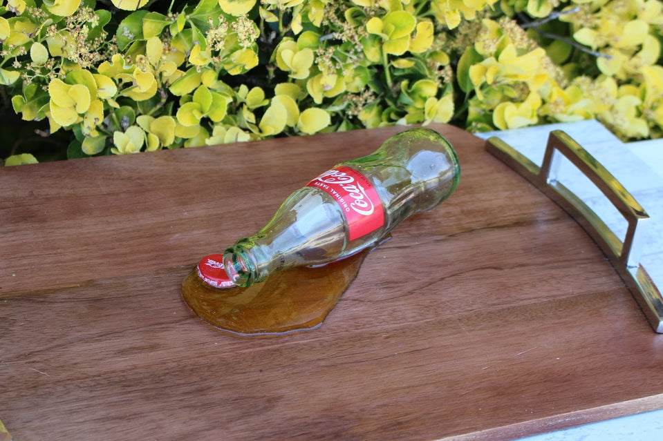 Fake Spilled Coke Bottle