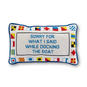 Docking The Boat Pillow