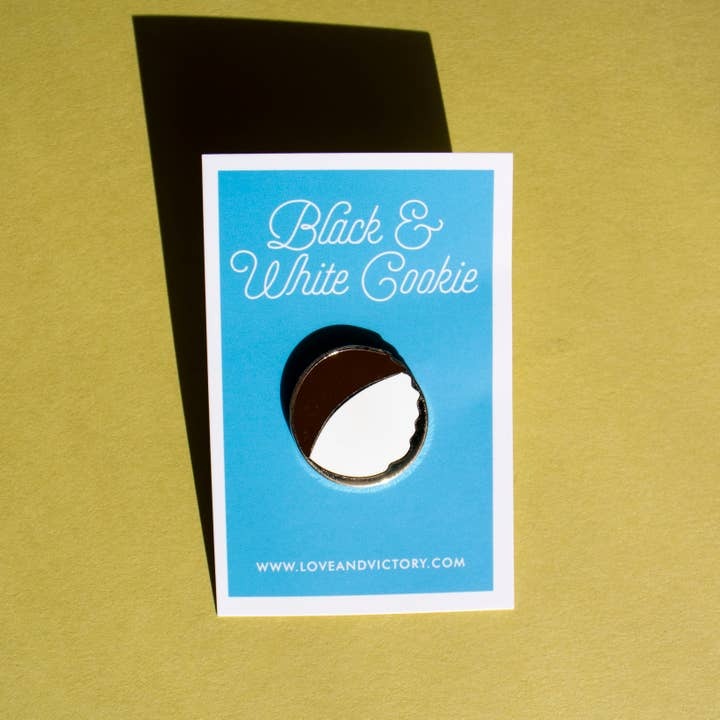 Black And White Cookie Pin